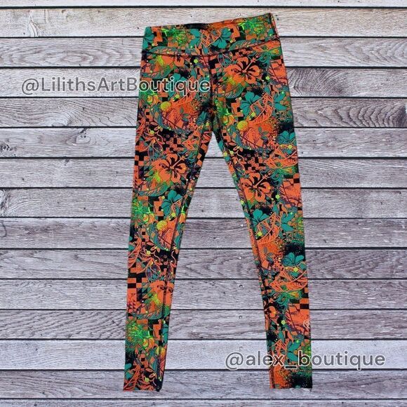 Zumba Queen of the Jungle Perfect Leggings Zumba Green Size S (E011) - Picture 3 of 7